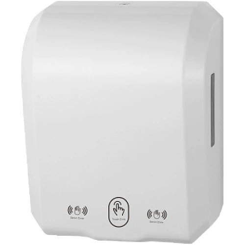 موزع مناديل وراقة يعمل بالمستشعر سنسر تلقائي فاخر لون ابيض يعمل بالبطارية او محول 