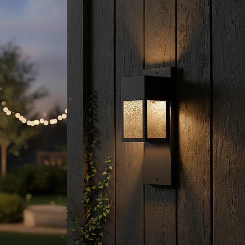 فانوس جداري خارجي اسود GU10