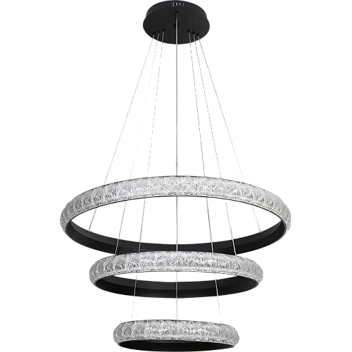 علاقي مودرن اسود +3 اضاءات 400+600+800 200W