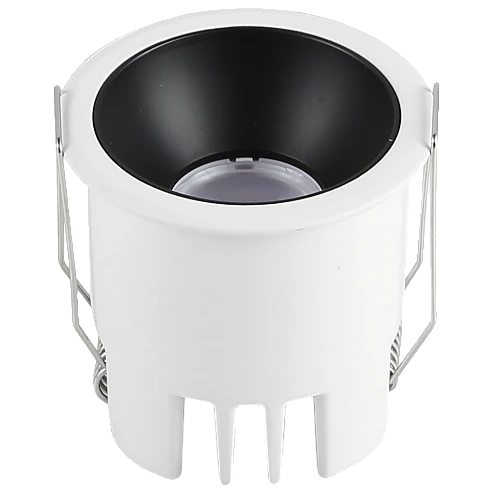 سبوت لايت جرم ابيض مع داخلي اسود لون الانارة أصفر مانع للتوهج مقاس 6 سم توفل