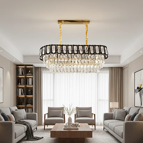 علاقي مودرن اسود + ذهبيE14*10 800*300