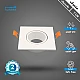  صورة منتج إطار جرم سبوت ابيض بلاستيك متحرك مانع للتوهج دفن 7 سم موديل HU2324SQ/1WH+WH