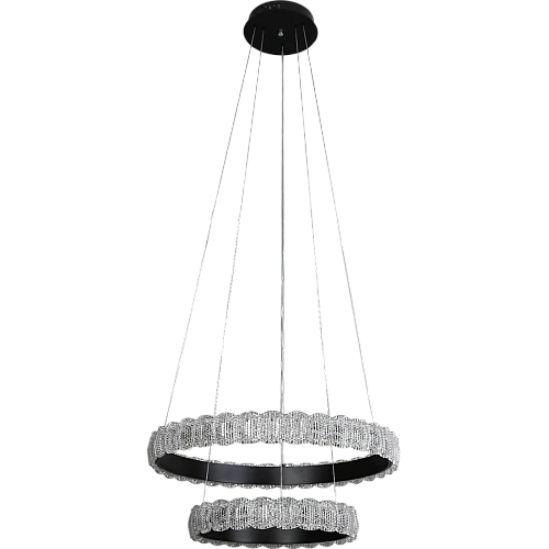 نجف أسود لون الانارة 3 اضاءات 115 واط مقاس 40*60 ملم