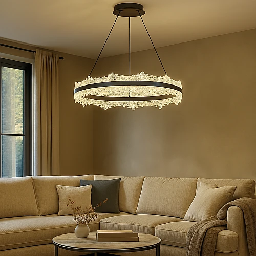 علاقي مودرن اسود لون الانارة 3 اضاءات 115W