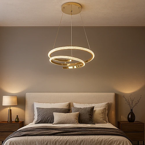 علاقي مودرن ذهبي لون الانارة 3 اضاءات واط 55