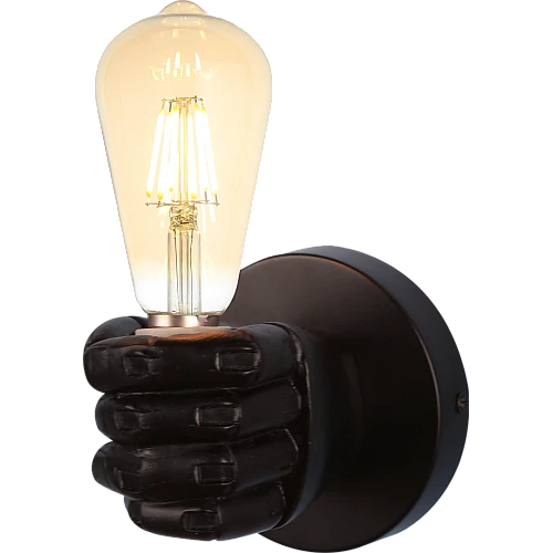 ابليك جداري قبضة يد يسرى اسود مفرد