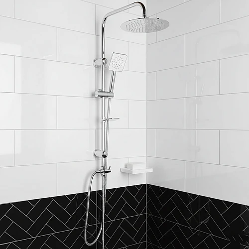 مساطر مع سماعة مدور ستانلس ستيل 304 كروم