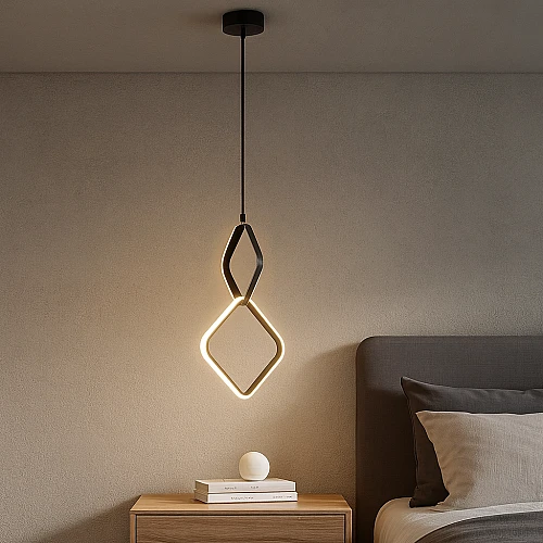 علاقي مودرن اسود لون الانارة 3 اضاءات 15 واط