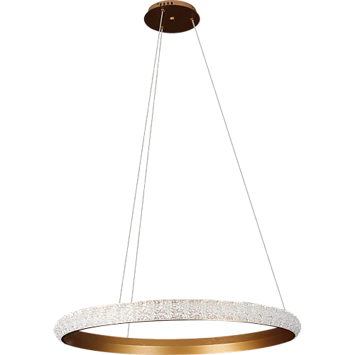 نجف مودرن ذهبي لون الانارة اصفر 60 واط قطر 800 ملم