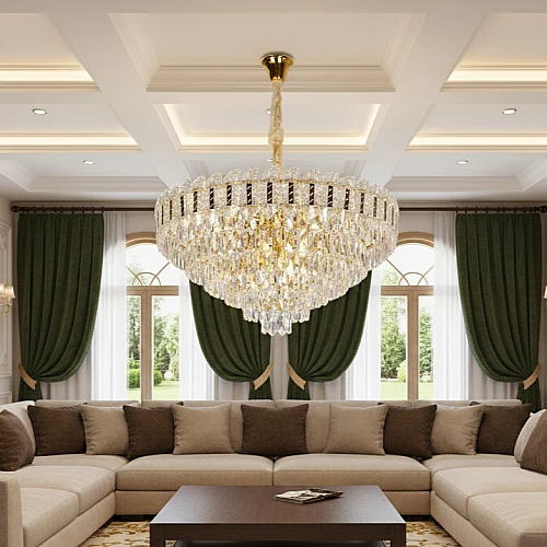 نجف مودرن ذهبي E14*15 مقاس 800 ملم