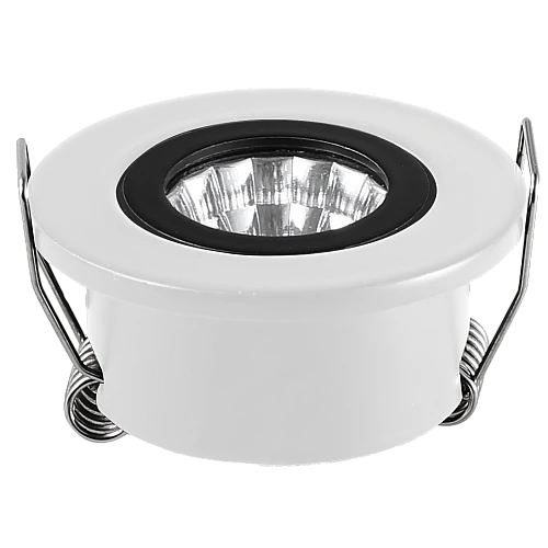 كشاف سبوت لايت متحرك اسود + ابيض لون الانارة اصفر 3 واط دفن 4 سم