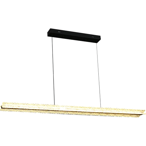 علاقي مودرن مسطرة اسود لون الانارة 3 اضاءات 120 سم 55 واط