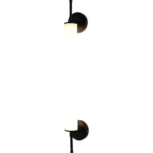 إضاءة جدارية مفرد اسود لون الانارة 3اضاءات قزاز ثلجي 12 واط