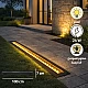 كشاف أرضي مسطرة جرم أسود إنارة صفراء ليد 1 متر