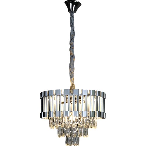 نجف مودرن فضي E14*5L قطر 400 ملم