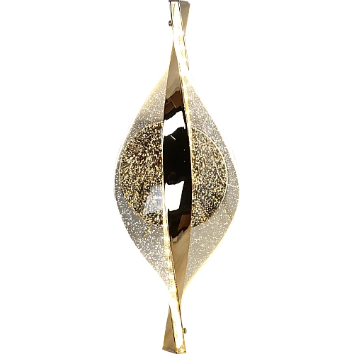 إضاءة جدارية اكريليك مودرن ذهبي لون الانارة 3 اضاءات 7 واط