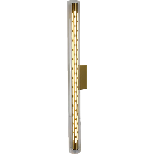 إضاءة جدارية مفرد زيتي لون الانارة 3اضاءات قزاز شفاف 5 واط