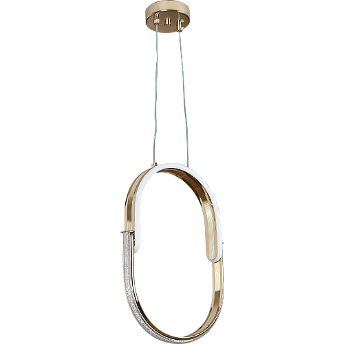 علاقي مودرن بيضاوي ذهبي لون الانارة 3 اضاءات 30 سم 36 واط