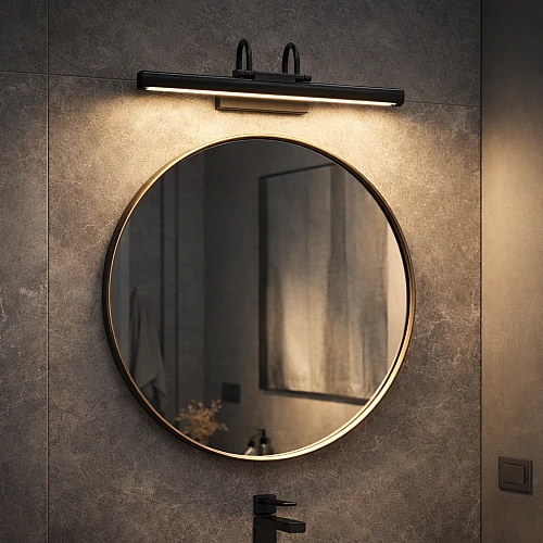 إضاءة جدارية مودرن اسود لون الانارة 3اضاءات 12 واط مقاس 45 سم