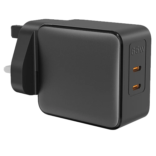 راس فيش13امبير + 2 منفذ TYPE-C توفل اسود 65 واط