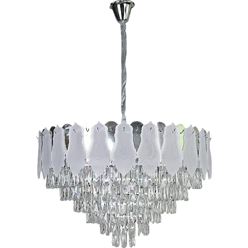 نجف مودرن فضي E14*15L قطر 80 سم