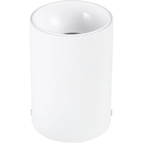 جرم سلندر مانع للتوهج اسطواني مفرد دائري غطاء ابيض + ابيض قاعدة لمبة GU10
