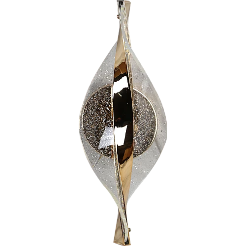 إضاءة جدارية اكريليك مودرن ذهبي لون الانارة 3 اضاءات 7 واط