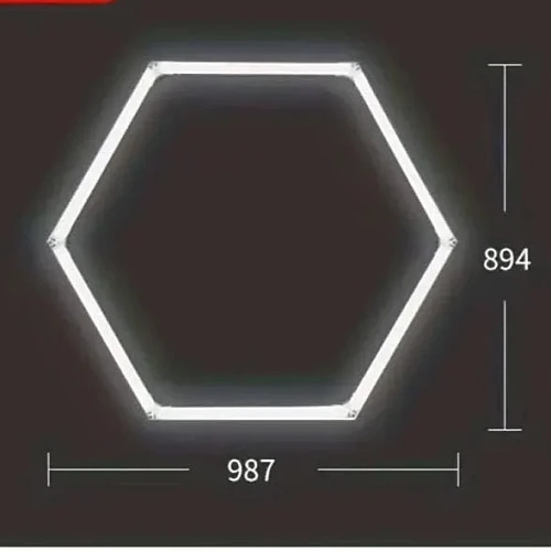 إضاءة سقف سداسية LED خلية نحل للكراجات والمحلات