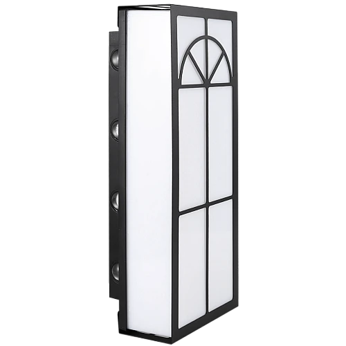 جداري بوابة مستطيل خارجي اسود لون الانارة اصفر 30 واط