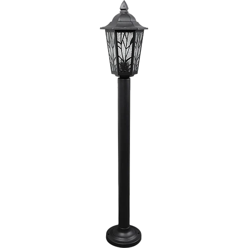 فانوس حديقة 1 متر اسود E27 خارجي