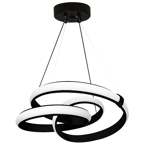 علاقي مودرن حلقة حلزوني اسود لون الانارة 3 اضاءات 150 واط