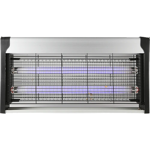  صورة منتج مصيدة ناموس فضي لون الانارة اسود مطور وعالي الجودة ضمان 3 سنوات PLUS موديل E106/2*15W/PLS/SL+BK