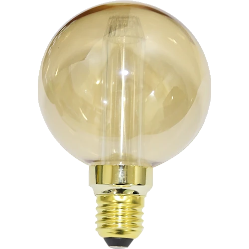 لمبة كروي لون الانارة اصفر 2.5 واط عسلي E27 قطر 12.5 سم