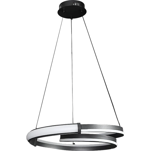 علاقي مودرن حلقات حلزوني اسود لون الانارة 3 اضاءات 115 واط