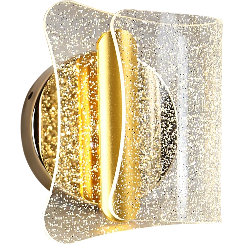 إضاءة جدارية اكريليك مودرن ذهبي لون الانارة 3 اضاءات 3 واط