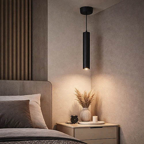 سلندر علاقي أسود مطفي 30 سم مودرن