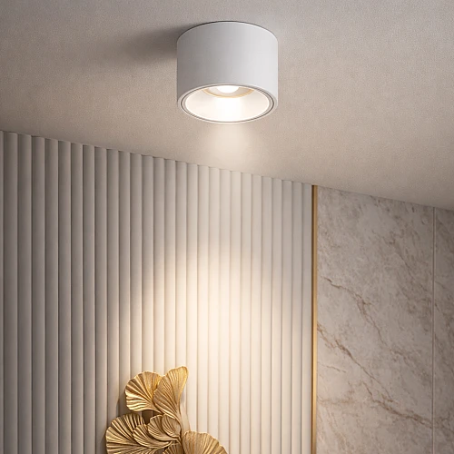 جرم كشاف سلندر أبيض معدن مانع للتوهج مقاس 100مم