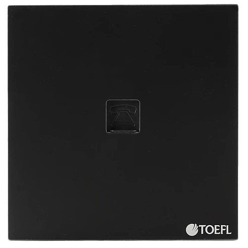 فيش منفذ هاتف تلفون مفرد لون بيانو اسود رويال