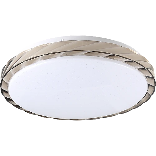 لطش مدور رمادي لون الانارة 3 اضاءات مقاس 40 سم 42 واط 