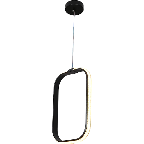 علاقي مودرن مستطيل اسود لون الانارة 3 اضاءات 30 سم 30 واط