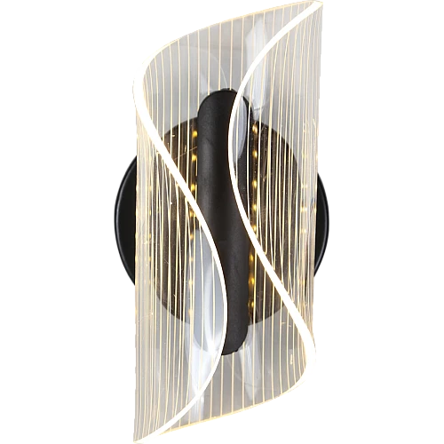 إضاءة جدارية اكريليك مفرد اسود لون الانارة 3 اضاءات 3 واط