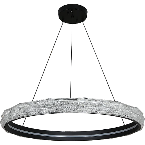 علاقي مودرن مدور اسود لون الانارة 3 اضاءات 60 سم 85 واط