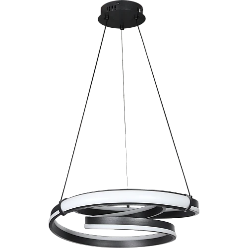 علاقي مودرن حلقات حلزوني اسود لون الانارة 3 اضاءات 135 واط