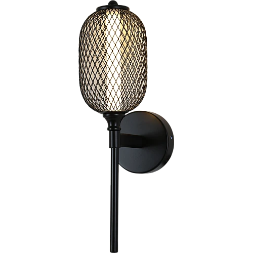 إضاءة جدارية مفرد شبك اسود لون الانارة 3اضاءات 3 واط