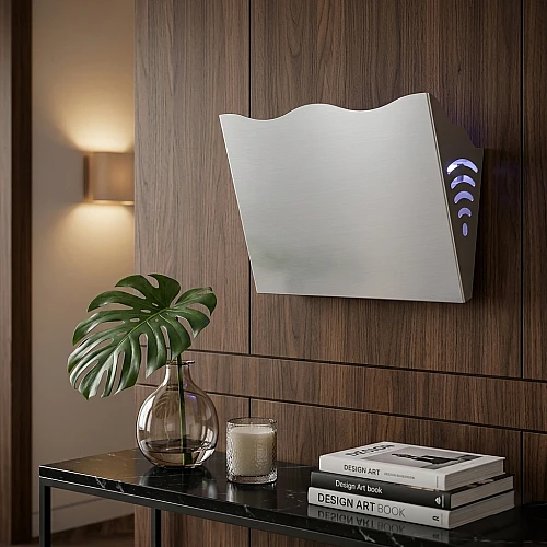 مصيدة ناموس 20 واط همر فضي مع ظرف (10 لواصق) 