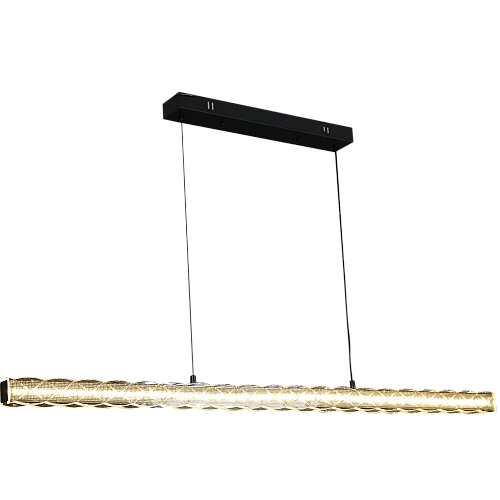 علاقي مستطيل عرض متر و 20 سم اسود لون الانارة 3اضاءات 55 واط شكل ثلاثي