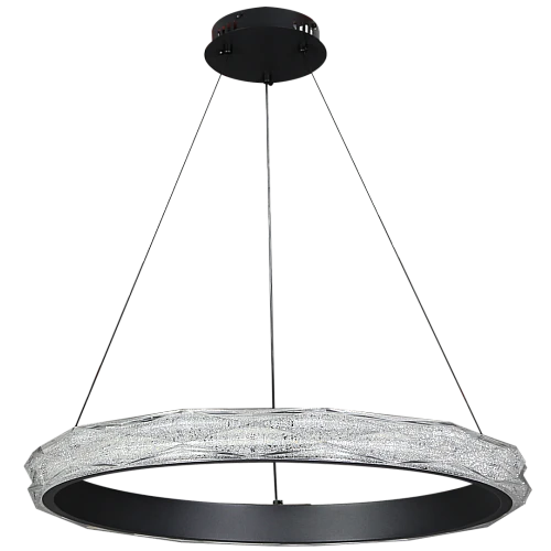 علاقي مودرن اسود لون الانارة 3اضاءات دائري مقاس80 سم 55 واط