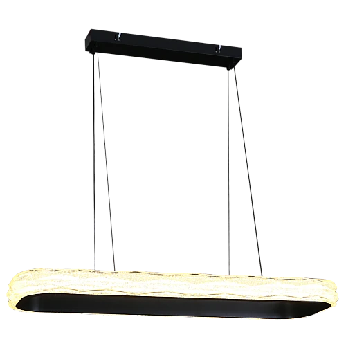 علاقي مودرن اسود لون الانارة 3اضاءات دائري مقاس90 سم *30 سم 36 واط