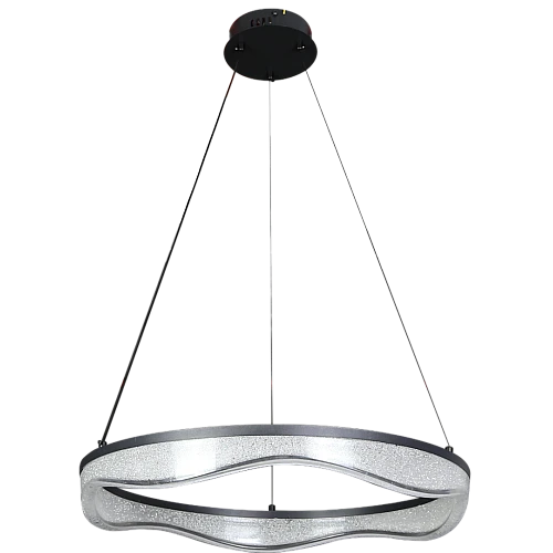 علاقي ليد مقاس 40 سم اسود لون الانارة 3اضاءات 30 واط مموج اضاءة للاسفل