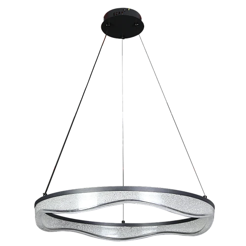 علاقي ليد مقاس 60 سم اسود لون الانارة 3اضاءات 42 واط مموج اضاءة للاسفل